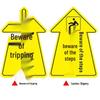 Slippery Floor Warning: Arrow Sticker for Caution and Trip Hazard
