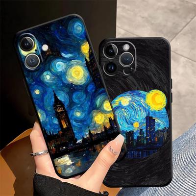 Creative City Pattern Case for Apple iPhone 17 Pro Max 12 11 14 16 XR XS MAX Air 13 15 Pro 7 8 Funda Phone Cover