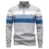 Männer Patchwork Pullover Pullover Baumwolle Casual Zipper Mock Neck Pullover für Männer Neue Winter Mode Warme Pullover für Männer