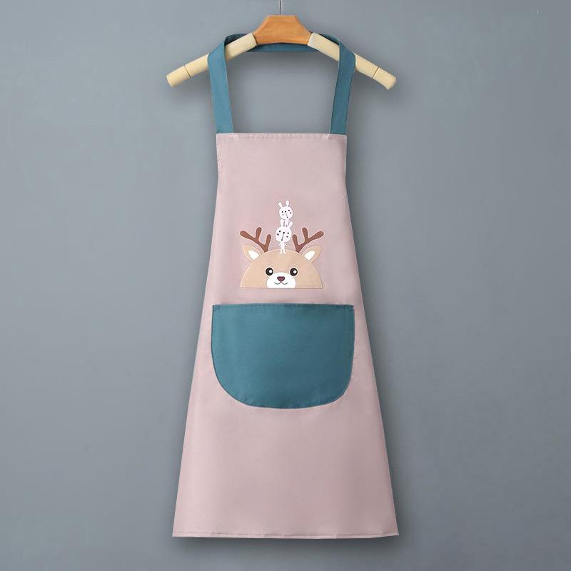 Waterproof & Oil-Proof PVC Logo Apron with Waistband for Kitchen and Catering