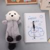 Zipper Pen Bag Plush Doll Pencil Bag Animal Shape Stationery Storage Bag Cute Storage Bag Student