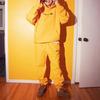 Drew House Letter Logo Series Knitted Sweatpants Unisex Yellow Moderate Cuffed Pants DR-SS20-77