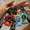 Starry Sky Bear Astronaut Keychain - Creative Car Pendant and Couple Gift Charm