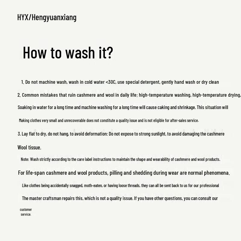 Hengyuanxiang Men's Heavyweight Pure Cashmere Sweater