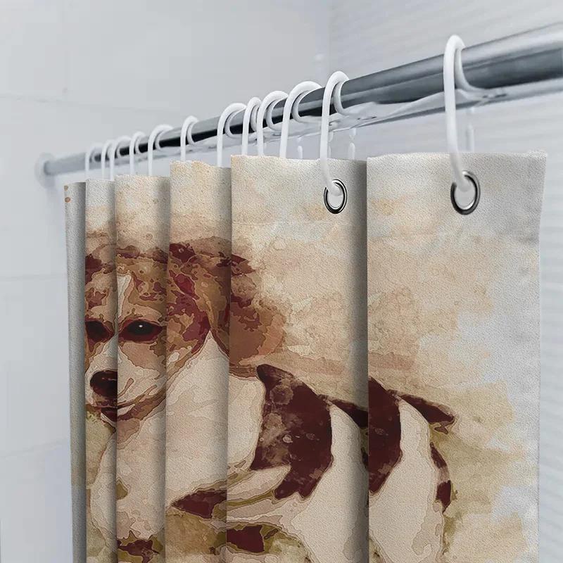 Creative Waterproof Pet Print Shower Curtain Decor Bathroom Accessories For Home Decoration Size Please Specify In Or