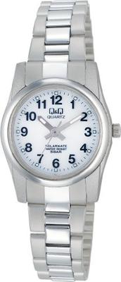 Citizen Q&Q Women's Silver Solar Watch, 5 ATM Water Resistant, H971-204