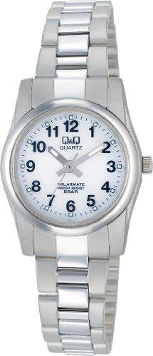 Женские серебряные солнечные часы Citizen Q&Q, водозащита 5 АТМ, H971-204