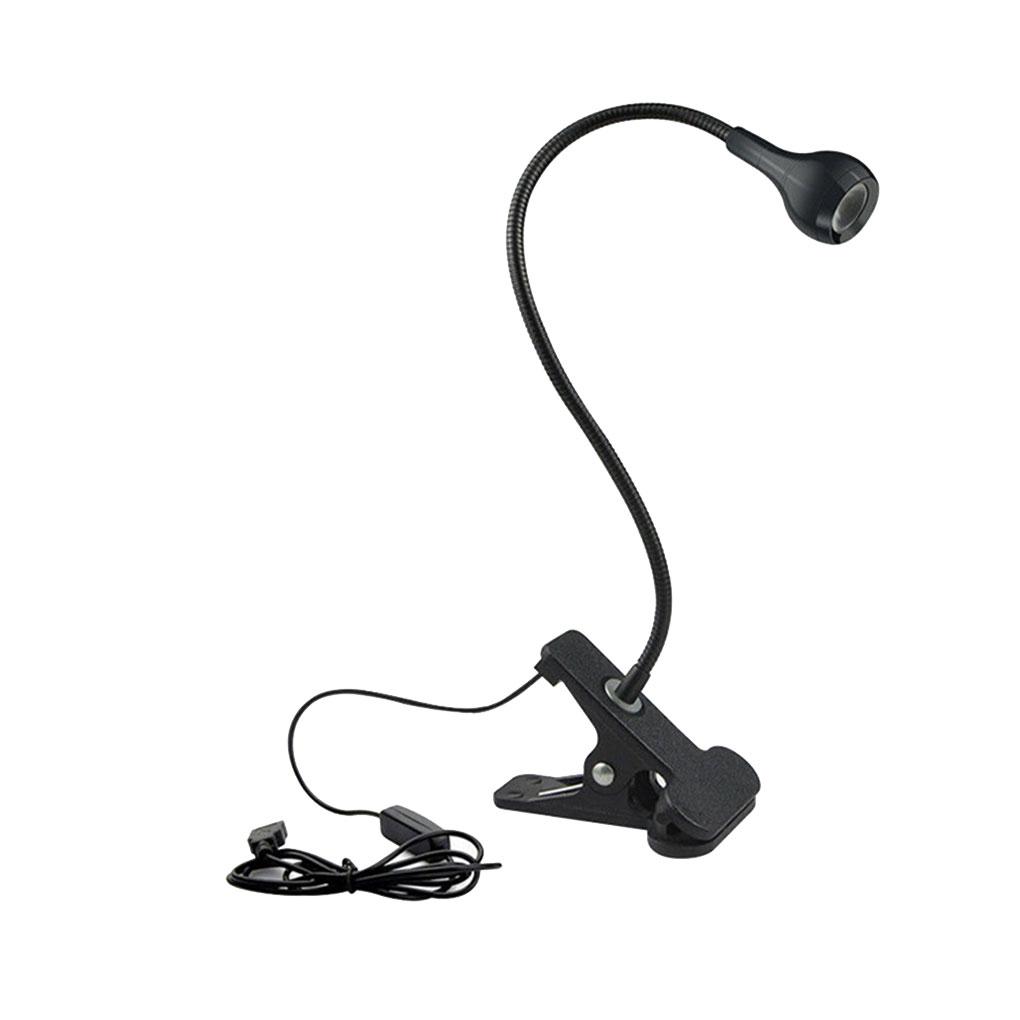 USB Clip-On Reading Light LED Flexible Bed Board Office Eye Caring Reading Lamp Warm Brightness