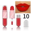 Halloween Lipgloss-Set, 3-teiliger nicht-klebender glänzender Lippenstift, glitzernde lila und schwarze Lippenfarben, langanhaltend, nicht abfärbend