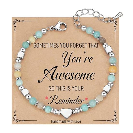 Women Bracelet Natural Stone Beads Adjustable Length Non-fading Bracelet Wear-Resistant Comfortable Accessories