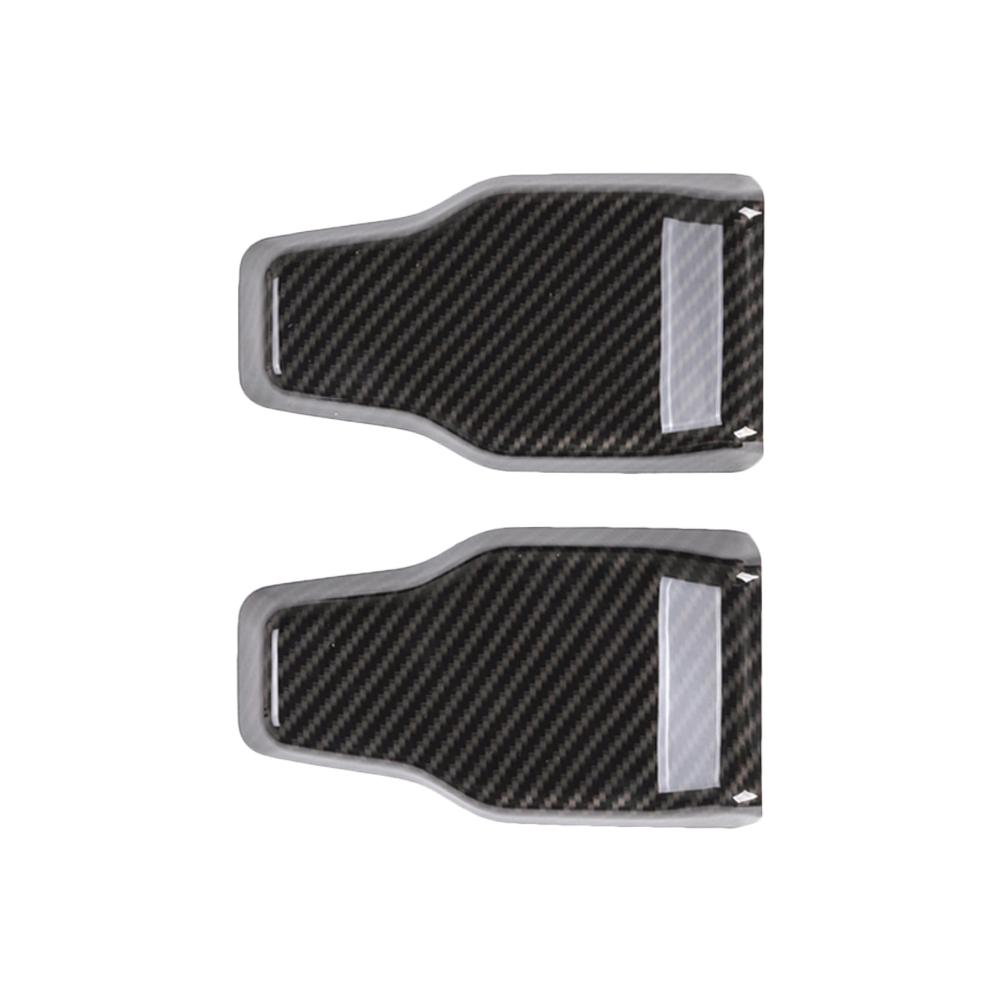 

For Jeep Wrangler JL 2018 2019 2020 2026 ABS Carbon Fiber Parts Car Rear Door Window Glass Hinge Wiper Nozzle Decorative Cover
