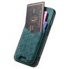 For Samsung Galaxy S24 Ultra Case Imprinted Pattern Card Holder Kickstand Leather Back Cover