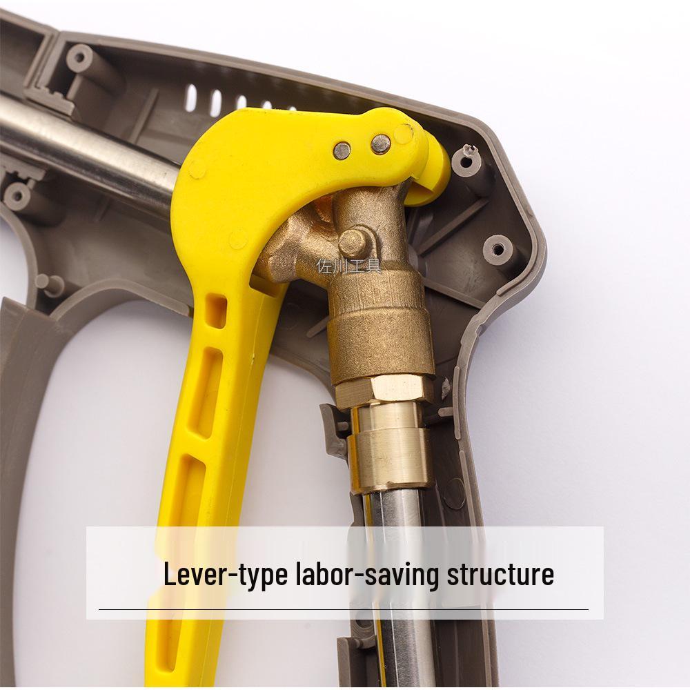 250kg Car Wash Machine: High-Pressure Water Gun Head with Anti-Tangle Ceramic Core, M14/M18/M22 280360.