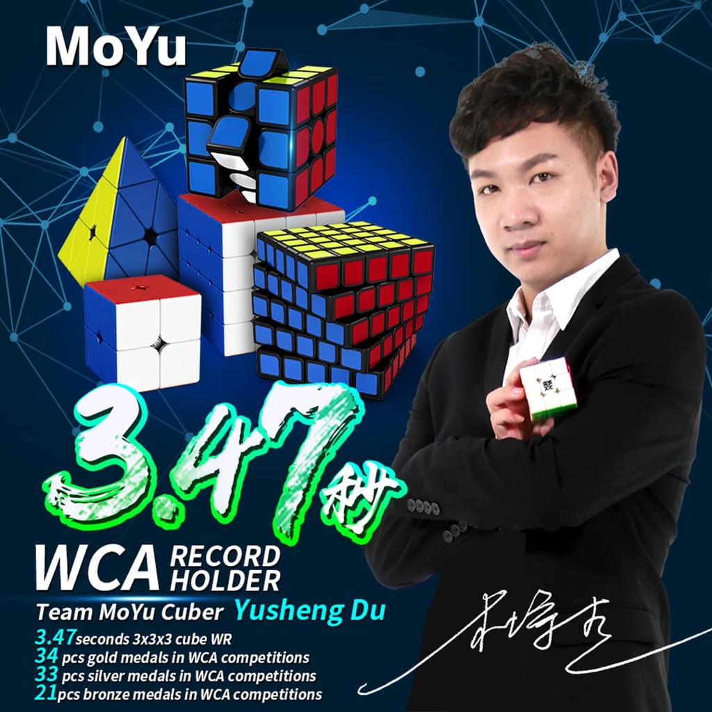 MoYu Weilong GTS2M magnet 3x3x3 Soutěžní kostka Super hladké sekundy Kostka pro vytvoření světového rekordu WCA Černé tělo Vestavěný 3.47 Světová třída