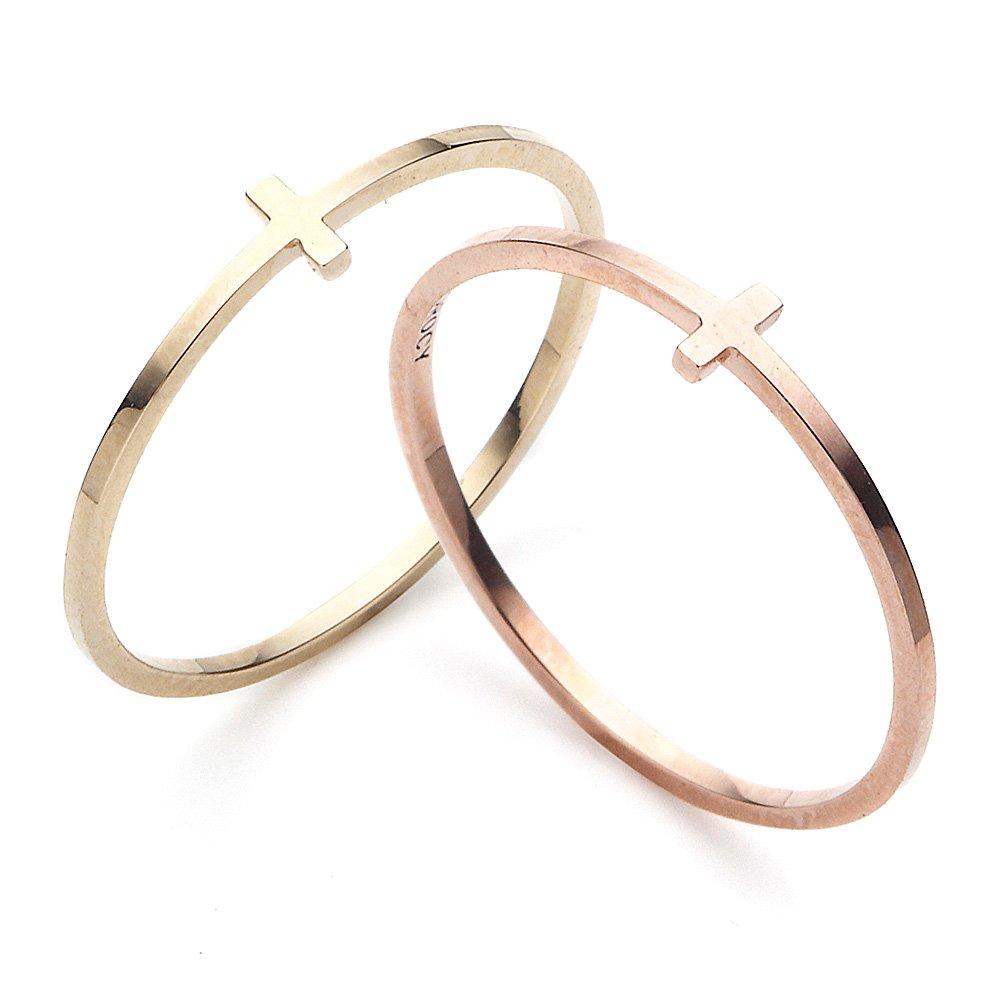 

[Dorocy] 14K Mini Me Cross Ring 14K yellow gold / Size: 15