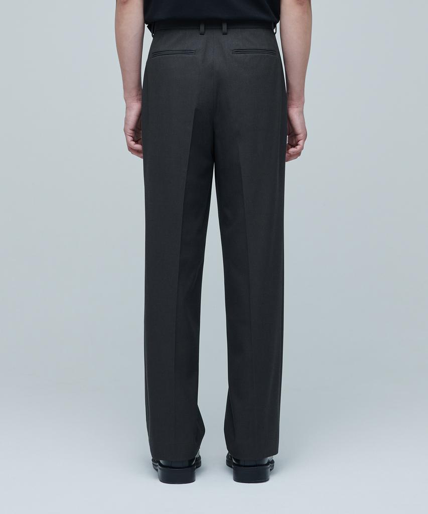 MUSINSA STANDARD Side Adjust Two-Tuck Wide Slacks [Gray]