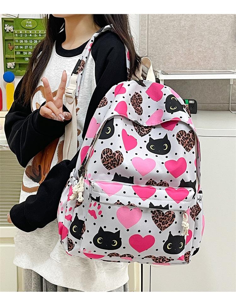 Schoolbag backpack new sweet girl cartoon large capacity backpack Korean version trend junior high school student schoolbag