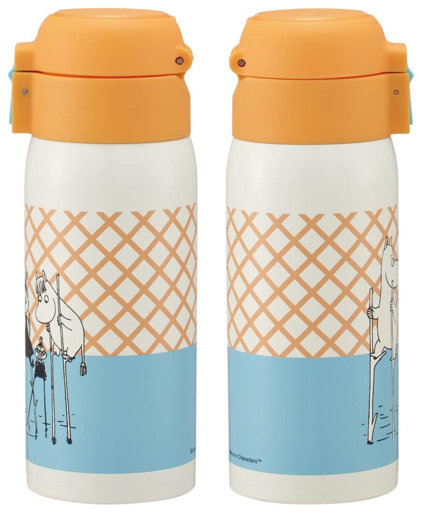 Skater Vacuum Double Structure Direct Drinking Stainless Steel Mug Bottle One Touch Open 350ml Moomin Colorful 350ml Vacuum Double Structure Direct