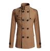Men's Slim Medium-Length Woolen Coat - New Windbreaker Jacket N3