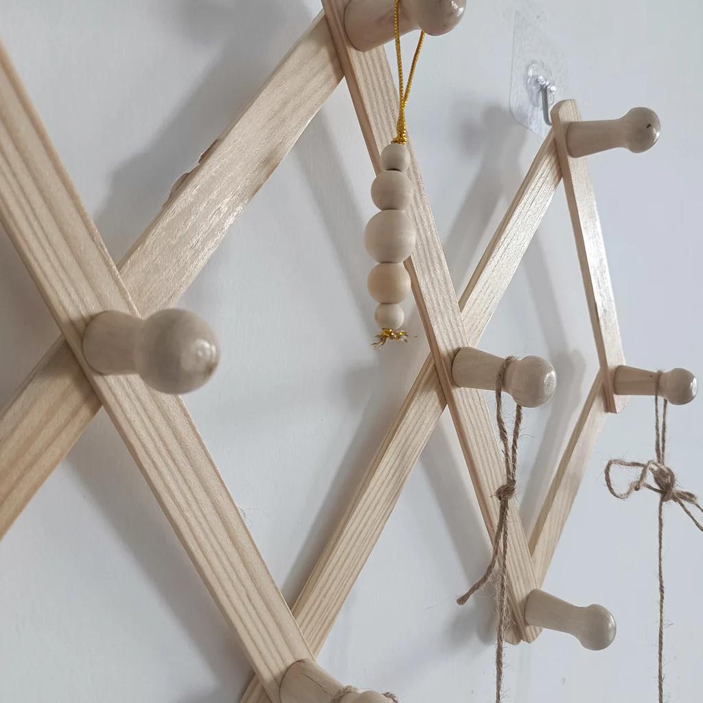 3pcs Xmas Tree Hanging Ornaments Wooden Beads String Pendants Christmas Decorations Party New Year Home Decor Christmas Gifts