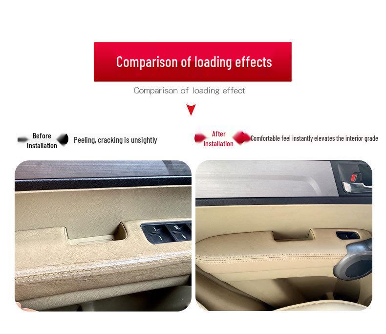Leather Armrest Cover for 2007-2011 Honda CRV Door Renovation