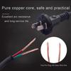 2-Core Pure Copper Eco-friendly AC Power Cord with 2-Pin Plug China Standard  Brand From Guangdong for Household Use