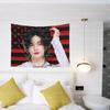 1Pc Skz Hyunjin Kwave American Flag Tapestry For Bedroom Decoration Wall Hanging Party Background Room Durable Decoration