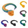 Printed 3d Big Eyes Snake Toy Gradient Color Animal Figurine Interactive Joint