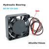 2pin 4CM DC 5V 12V 24V Hydraulic Bearing 4010 40MM Cooling Fan 40*40*10mm Fan For South and North Bridge 3D Printer Fan DC12V