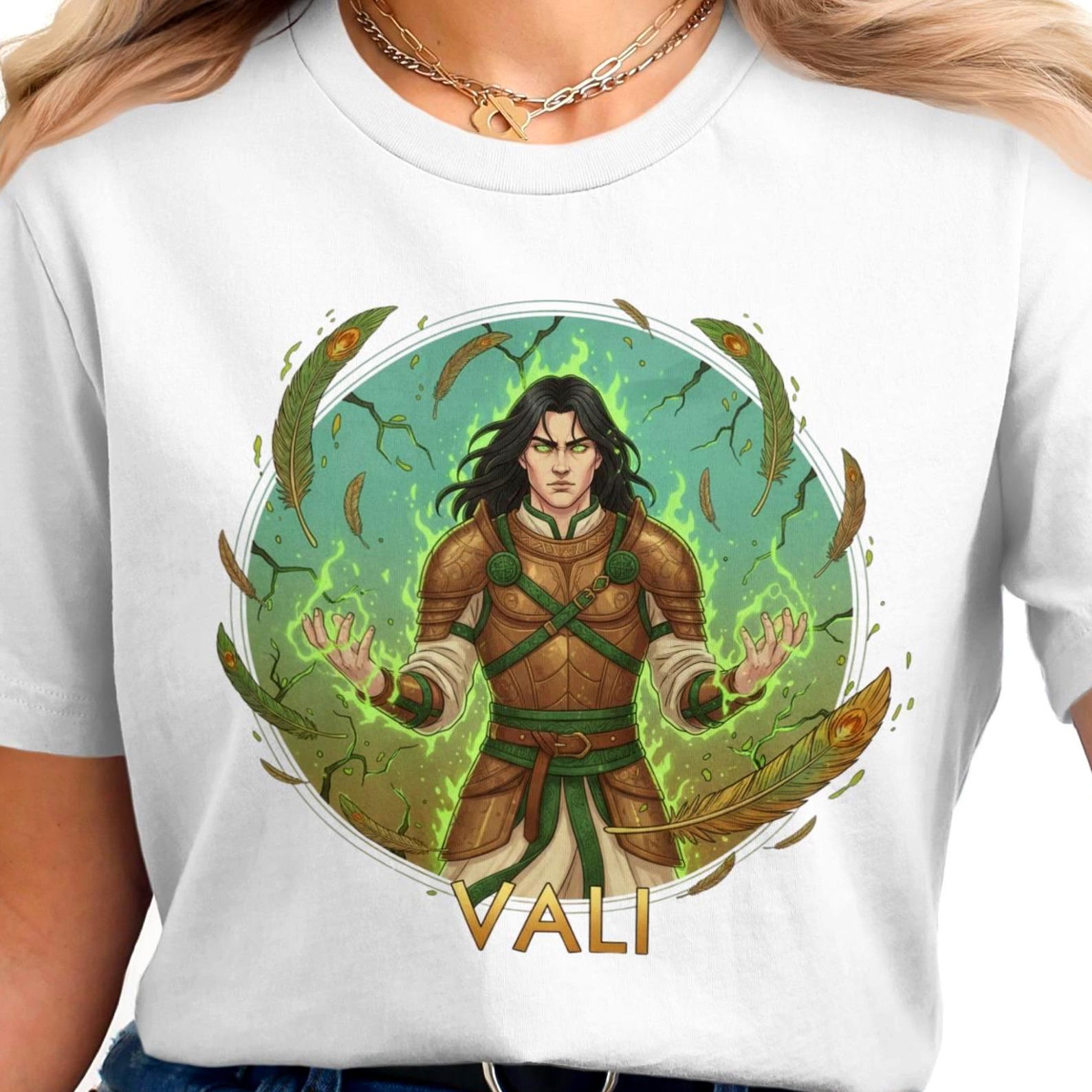 Vali T-Shirt | Norse Mythology | Vintage Norse God Tee 3XL