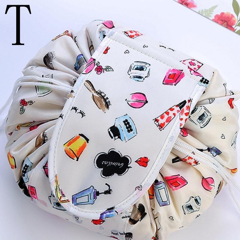 Портативная женская косметичка-органайзер на шнурке, большая вместительная модная дорожная косметичка для макияжа