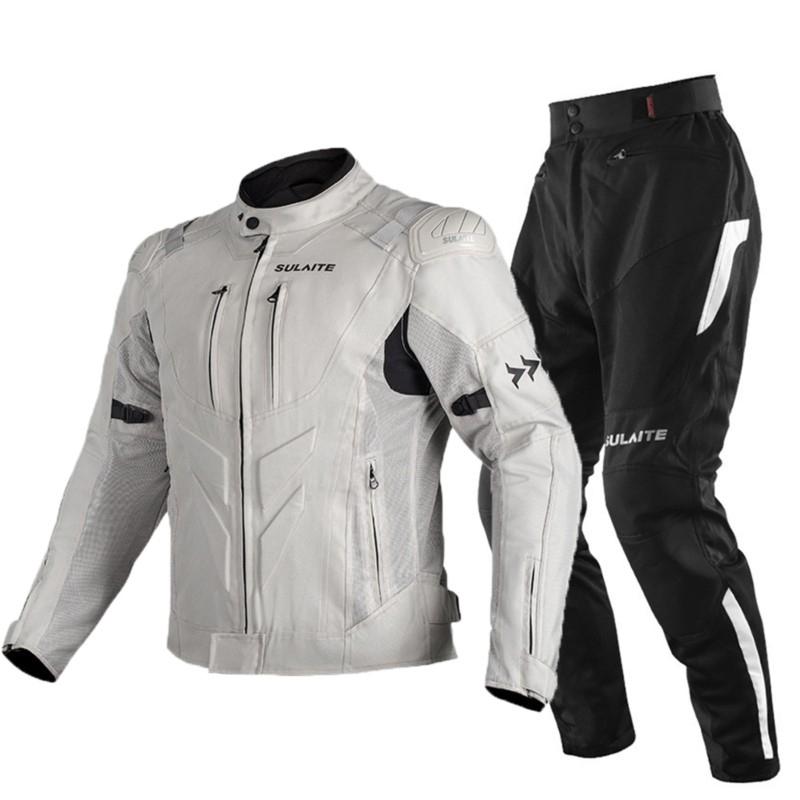 Summer Motorcycle Jacket Built In CE Protective Gear Riding Jacket Breathable Motorbike Motocross Jacket Riding Racing Suit