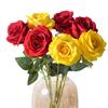 Floare de Trandafir Artificială Realistă cu Tije Lungi Buchet de Trandafiri Falsi din Mătase pentru Petrecere Casă Nuntă Piese Centrale Birou Decor Masă