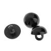 100 st Svampknapp Kupold sömnad Djurögon Docka DIY Craft Svart 12mm