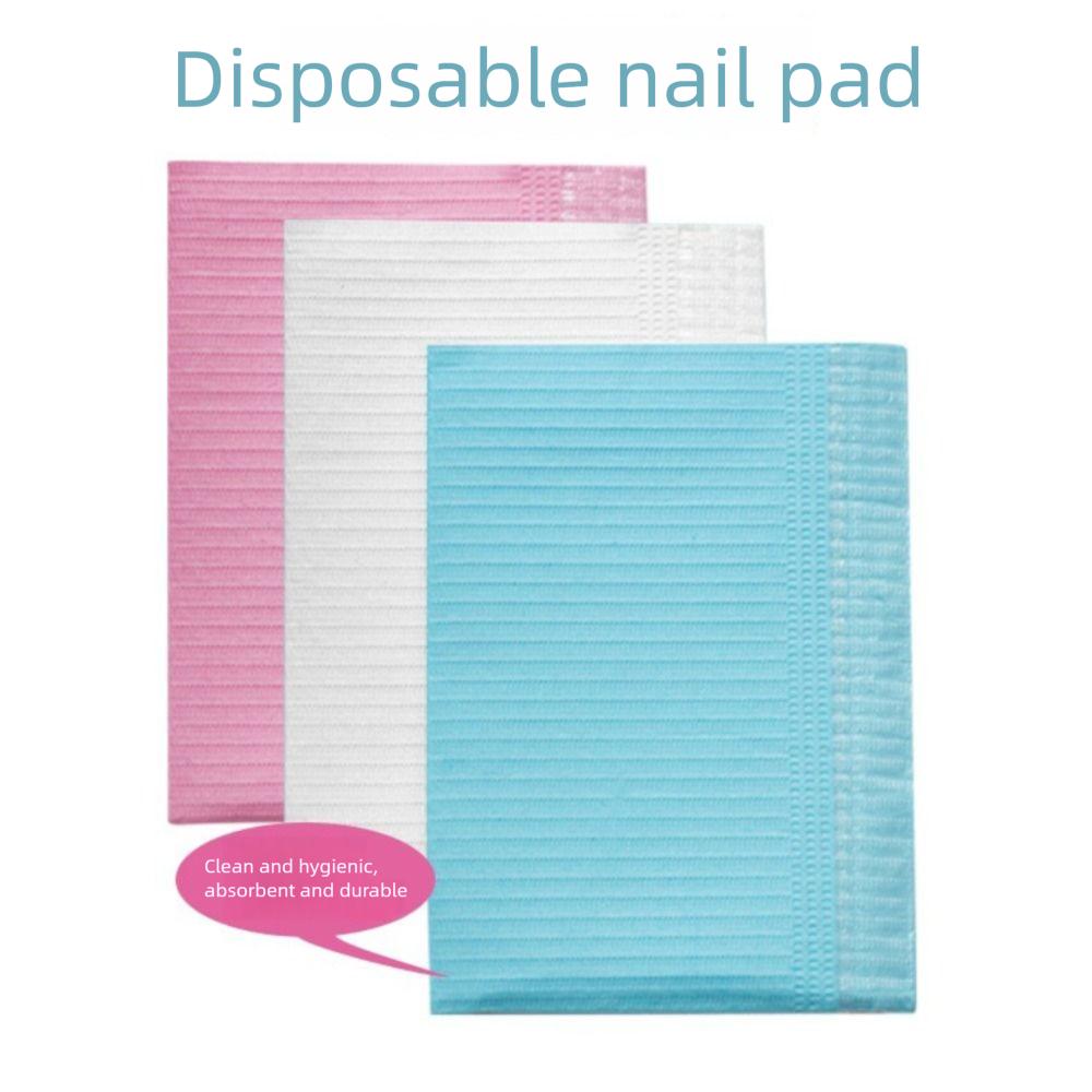 Multifunctional Paper Nail Art Mat Double Layer Foldable Disposable Table Mat Manicure Tool Studio