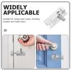 Door Lock Bolt Door Bolt Aluminium Alloy Punch-Free Bedroom Room Door Anti-Lock Latch Bathroom Household Hardware Accessories