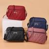 Heart Embroidery Crossbody Bag For Women Bow Shoulder Bag PU Leather Messenger Bag Casual Multifunction Handbag Armpit Pouch