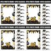 18 To 80 Years Old Birthday Black Gold Paper Glasses Photo Frame Decor Props