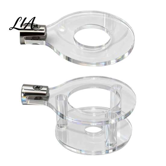 Display Rack for Collectibles 2PCS Vertical Light Swords Wall Mount Racks, Transparent Acrylic Accessories Stand, Space Saving Hanger Living Room