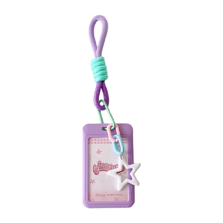 Lovely Kpops Photocard Holder with Keychain,Star Photo Card Sleeve ID Bank Credit Card Holder Protector Gifts for Womens