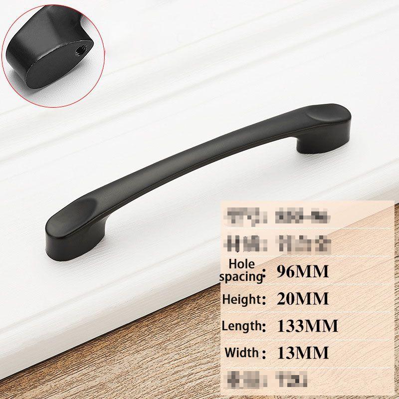 High-quality Zinc Alloy Matte Black Nickel Kitchen Cabinet Handle For Versatile Use