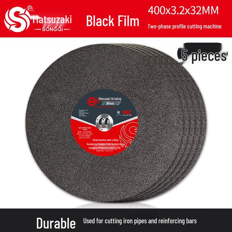 350mm Stainless Steel Cutting Disc, 4-Type Thickness, Profile Metal Grinding Wheel for 355/400 Industrial Saw Machines