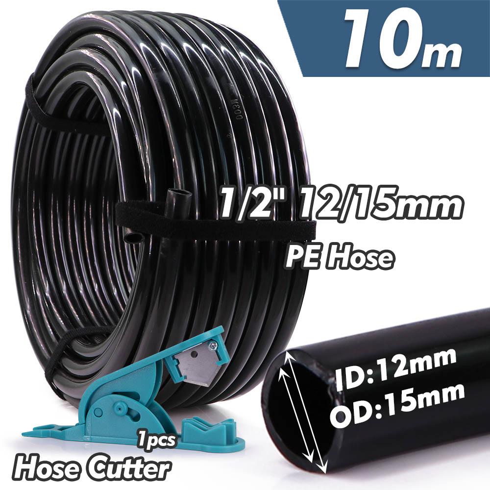 1/2" OD-15mm PE Hose Irrigation Water Tube 15 To 6mm Quick Connect Joint Tee Taps Ball Valve Adapter Garden Micro Drip Fittings