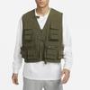 Nike Pure Color Multi-Pocket Functional Casual Vest Men Tops Khaki-Green FN3215-325