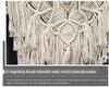 Arazzo da Appendere alla Parete Bohemian Tessuto a Mano con Nappe Decorazione
