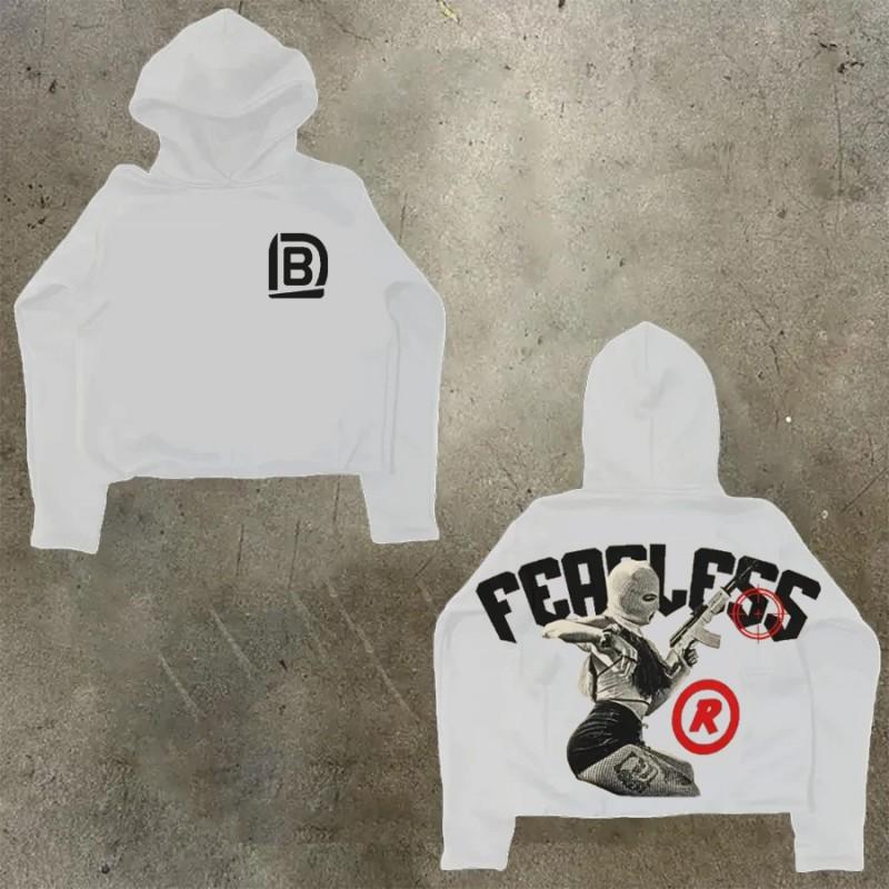 Womens Y2K Oversized Hoodie Cartoon Graphic Print Streetwear Casual Sweatshirt