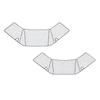 Motorhome RVs Windshield Cover with Aluminum-Film Fabric for Sun, Snow, Ice, Dust and Rain During Outdoor Parking