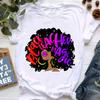 They Whispered To Her You Can'T Withstand The Storm She Whispered Back I Am The Storm Print T-Shirt Women Black Girl Magic Shir