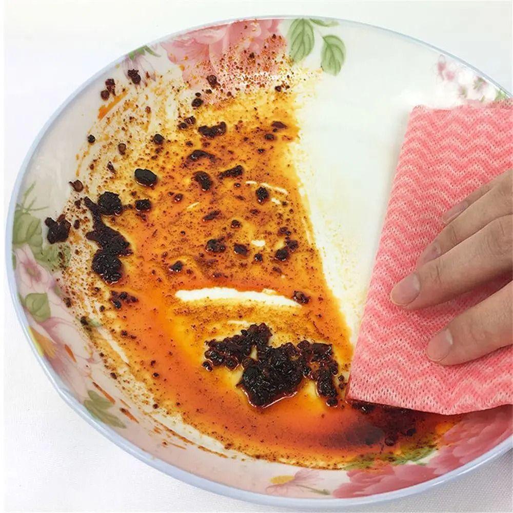 40 Sheet/Roll Household Kitchen Non Woven Dish Towels Reusable Kitchen Cleaning Dishcloth