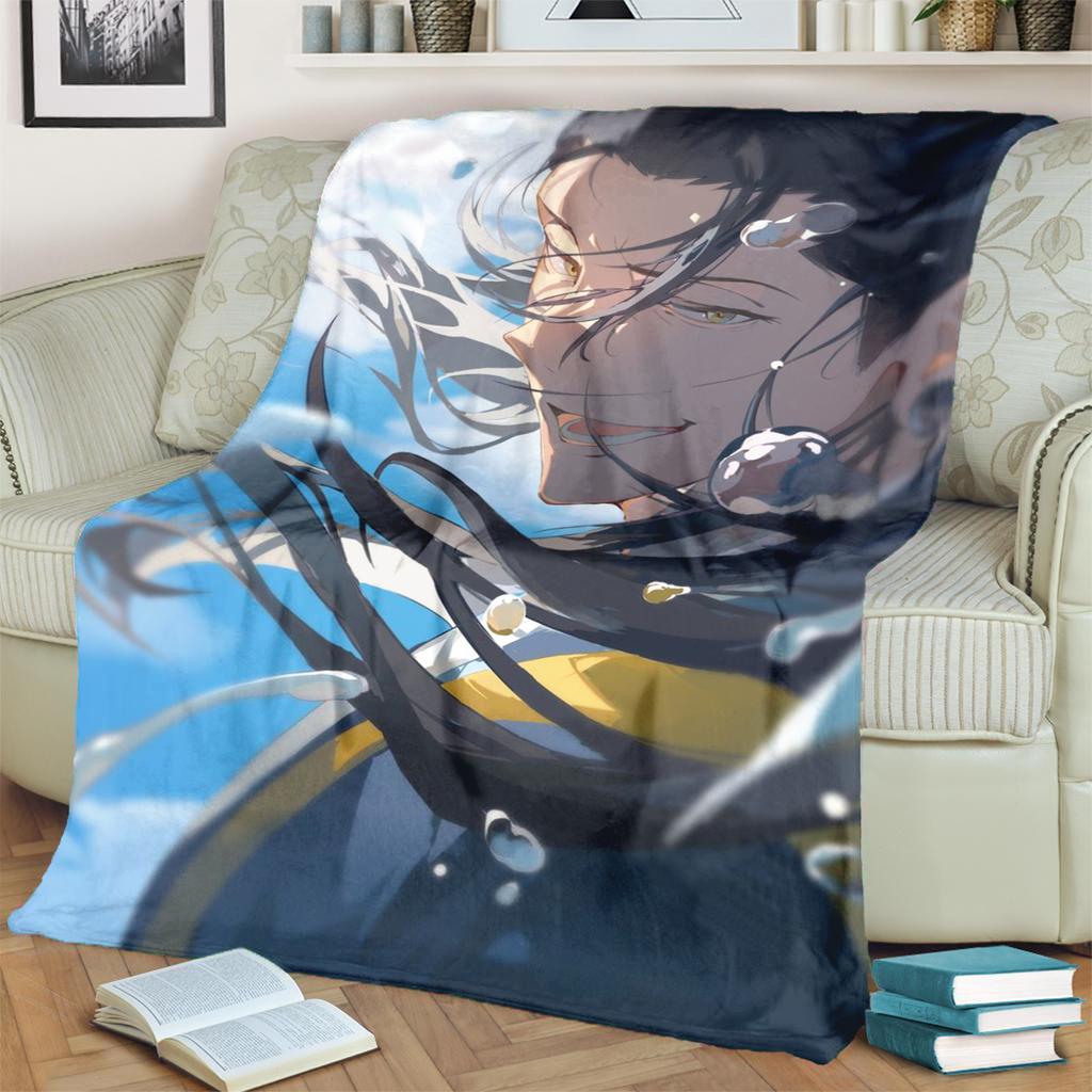 Jujutsu Kaisen Flannel Blanket Comfortable Warm for Bedrooms, Sofas, Beds, Chairs, Picnics, Travel